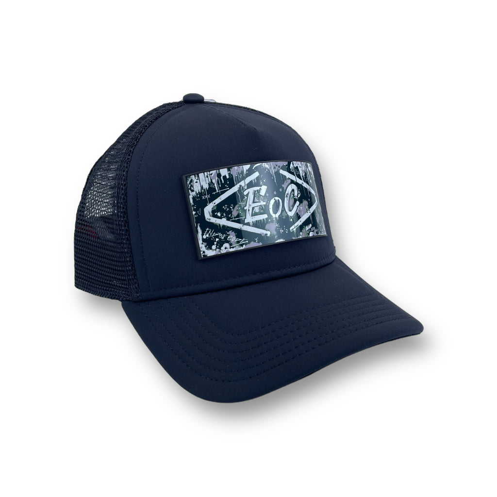 End of Code black trucker hat by PARTCH Fashion 