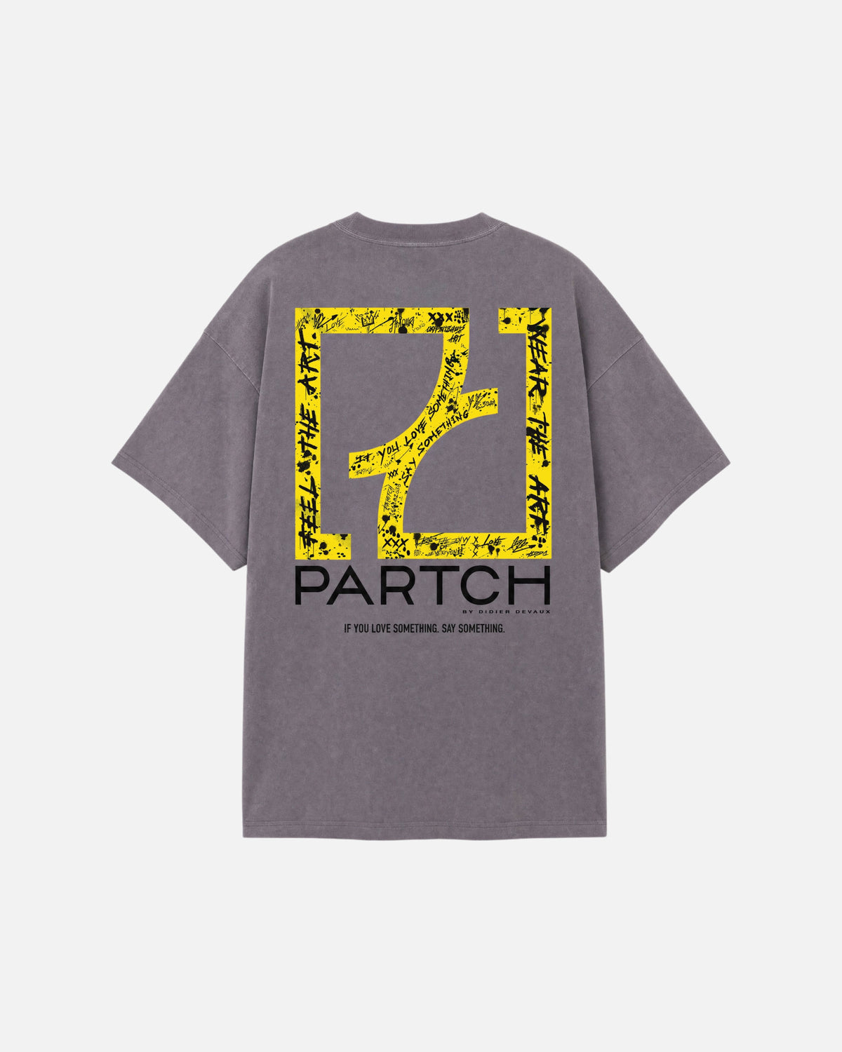Echo Oversized t-Shirt Grey Pigment Organic Cotton | PARTCH