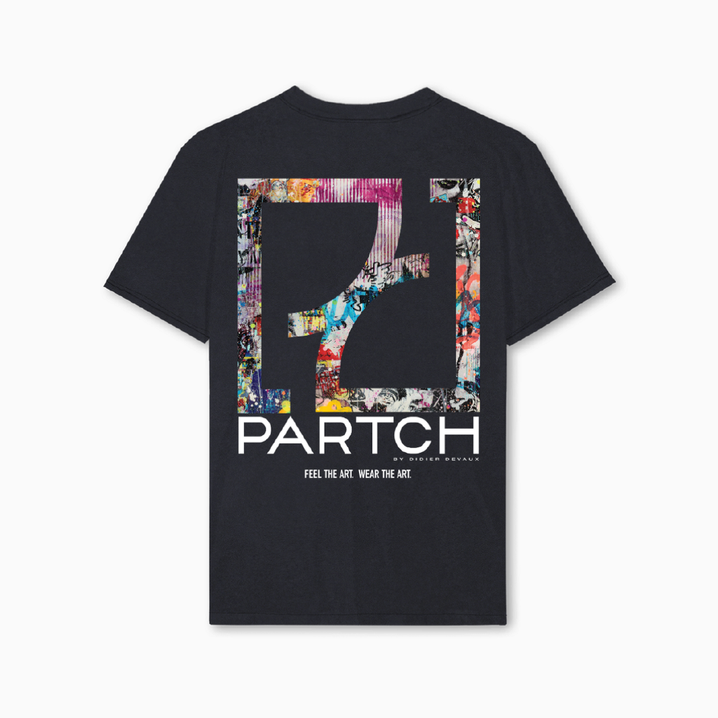 Vintage Black Dreams T-Shirt short sleeve, graphic printed at the front and back | PARTCH