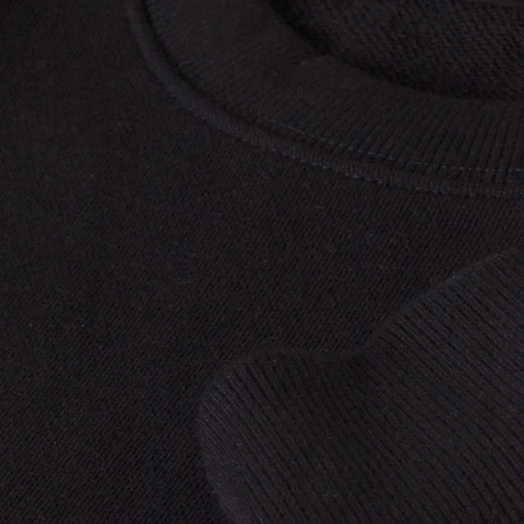 Black sweatshirt long sleeves organic cotton
