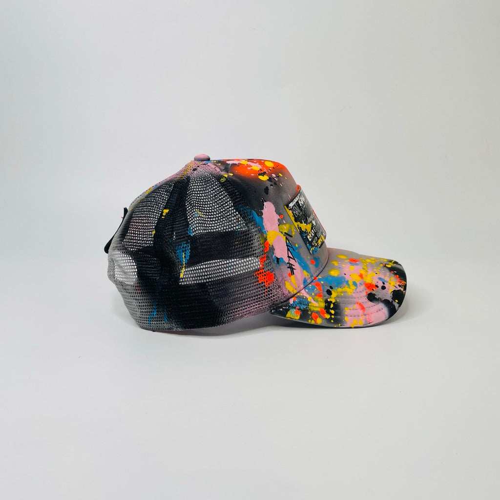 Partch Pop Love Trucker Hat Gray Atelier Collection Special Edition by Didier Devaux