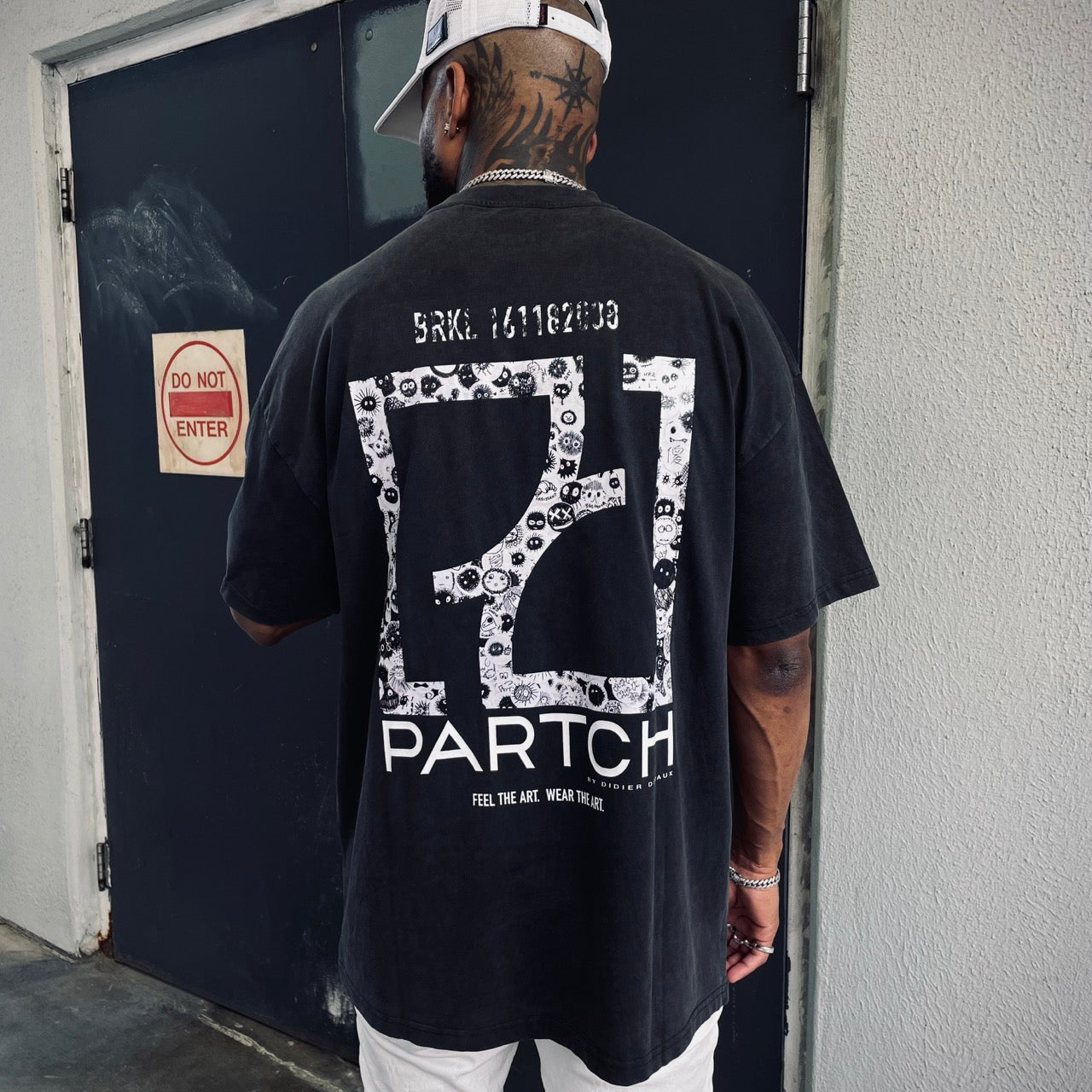 PARTCH Oversized T-Shirt Viral Vintage Black | Designer T-Shirts