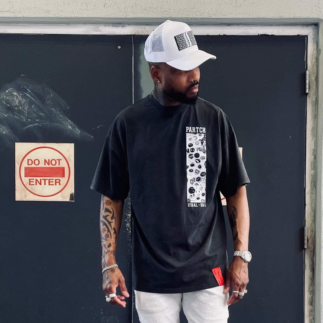 Partch Viral Luxury Oversized T-Shirt Vintage Organic Cotton for Men 