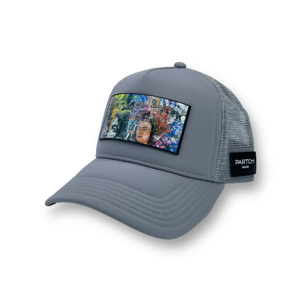 Partch Icon Art Trucker Hat w/ PARTCH-clip breathable hats | PARTCH Cedric Bouteiller