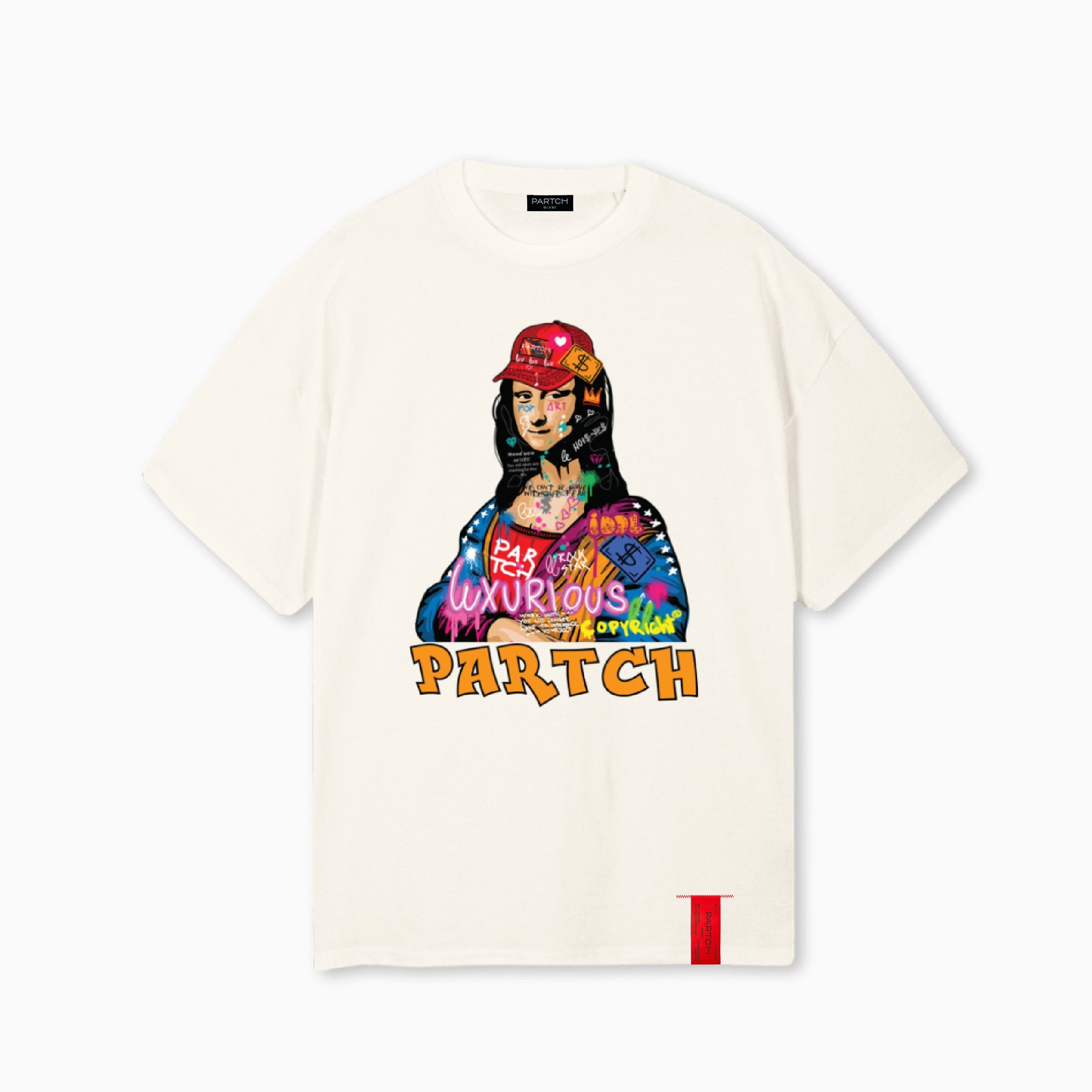 Men's Idol Mona Lisa Oversized Tee Graphic T-Shirt Cream | PARTCH