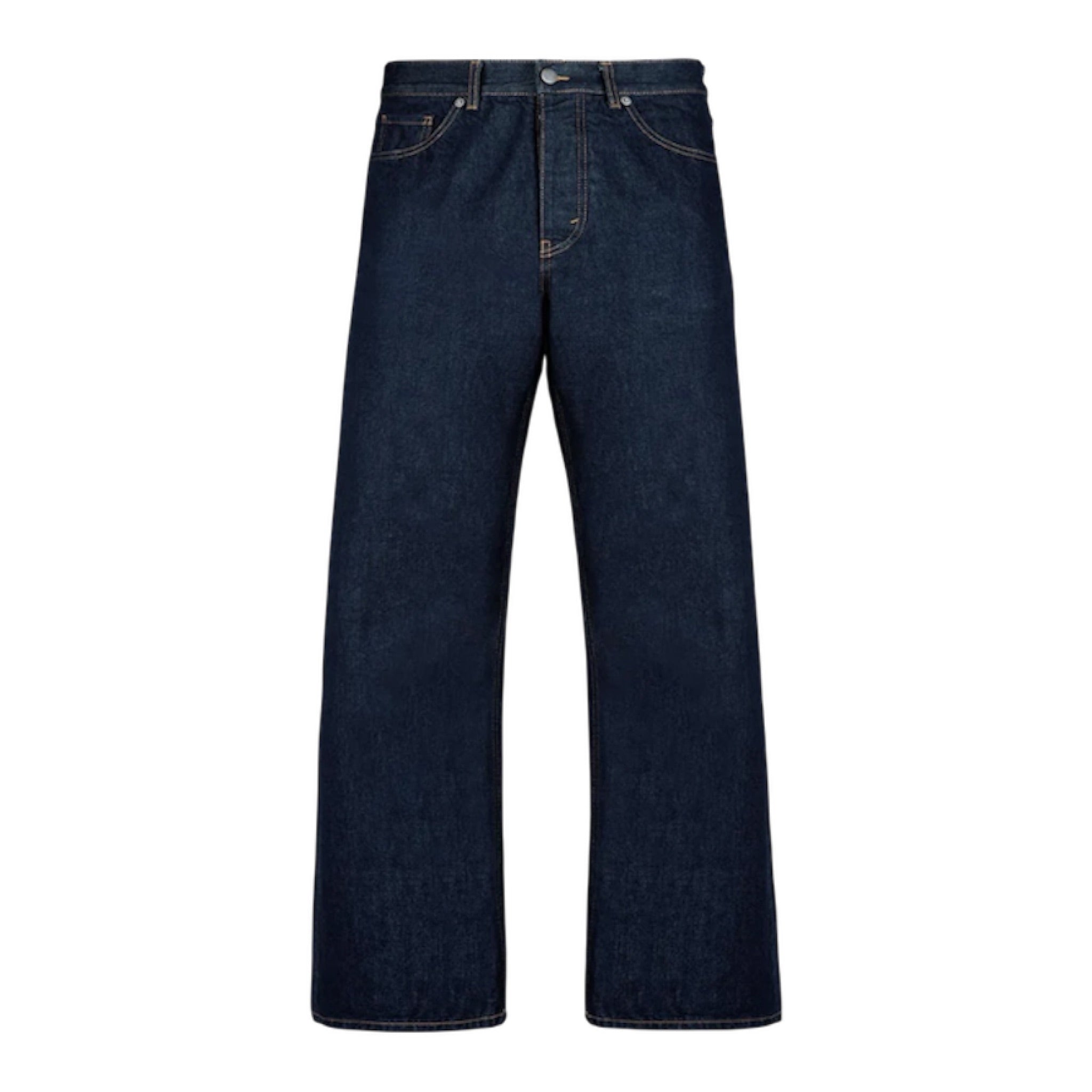 Men's Loose Fit Jeans Blue Indigo Organic Cotton | PARTCH by Didier Devaux