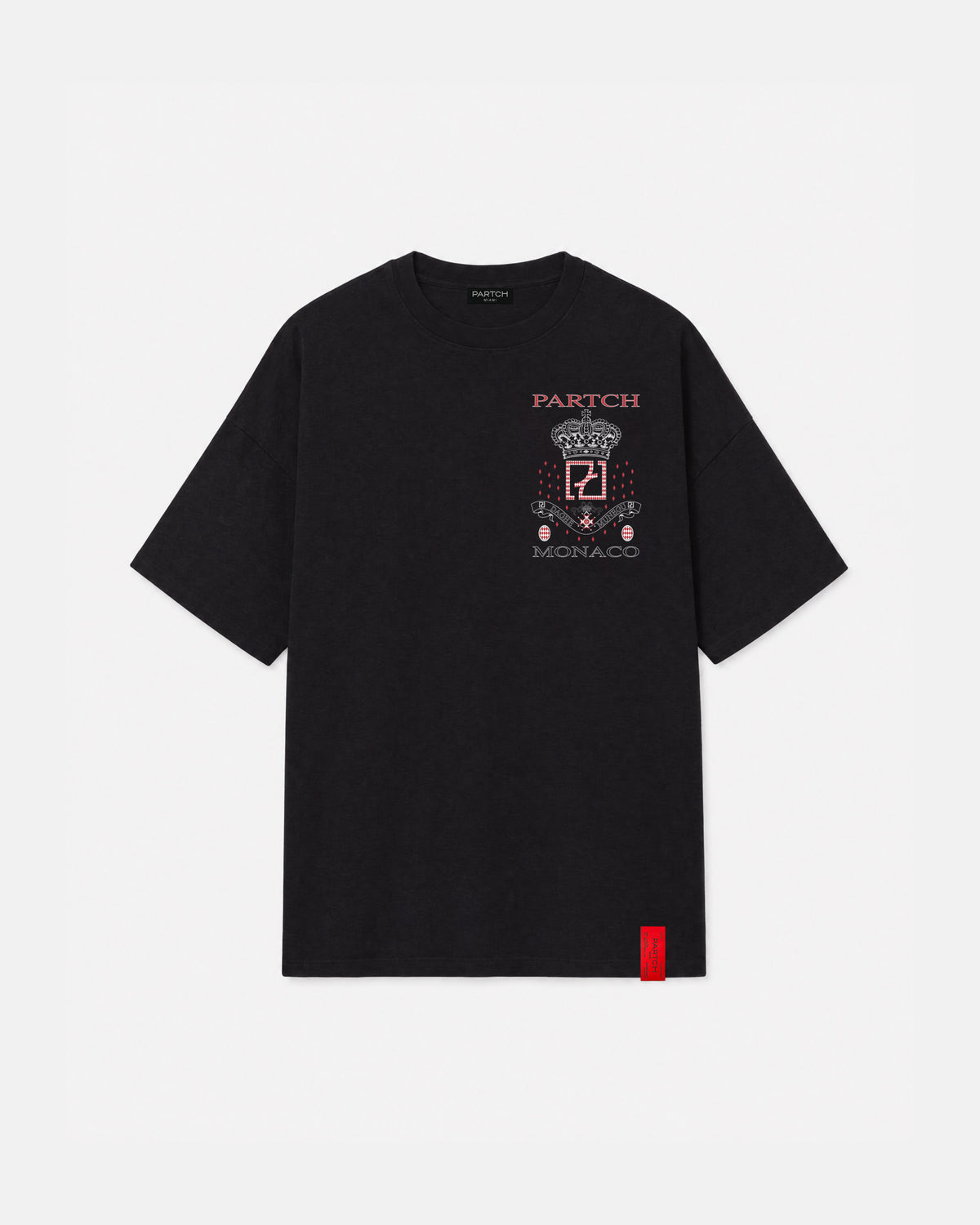 Monaco Black Luxury Oversized T-Shirt Cotton | PARTCH by Didier Devaux