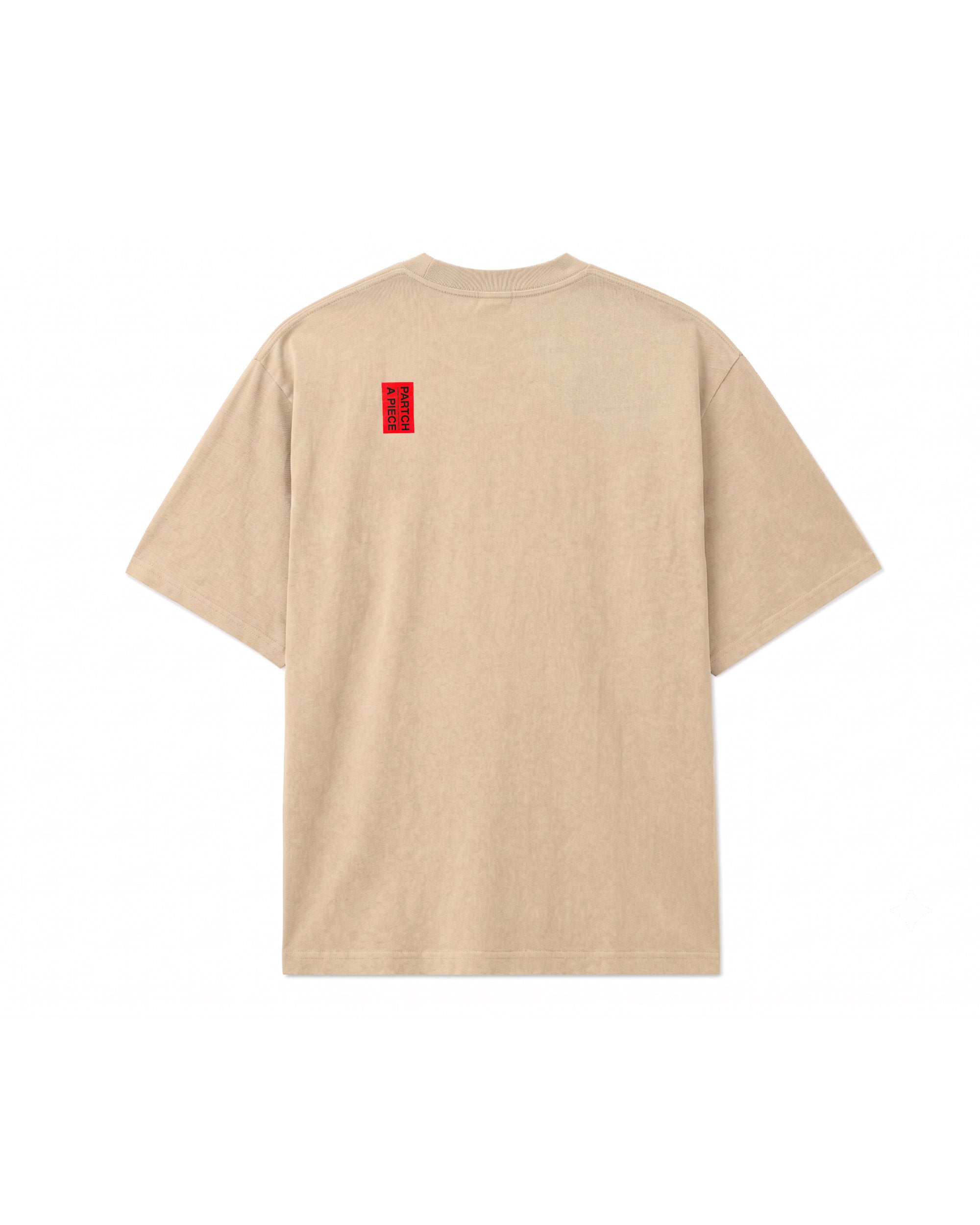 Luxury Oversized T-Shirt Tan Light Brown Organic Cotton | PARTCH