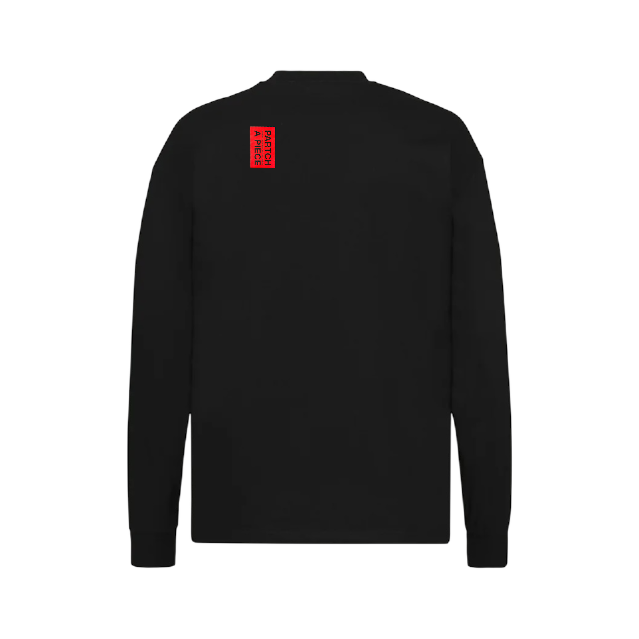 Men's Luxury Oversized Tee Long Sleeve Black | Partch 