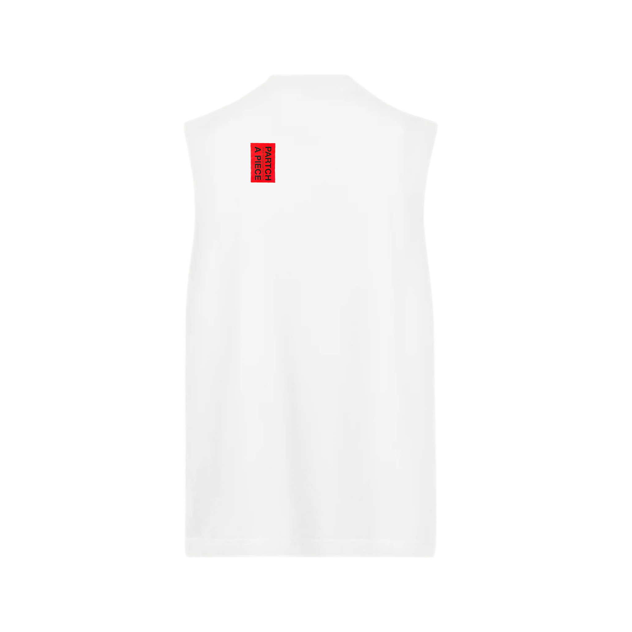 Luxury Tank Top Oversized Fit for Men in White Cotton | Partch Fashion Didier Devaux