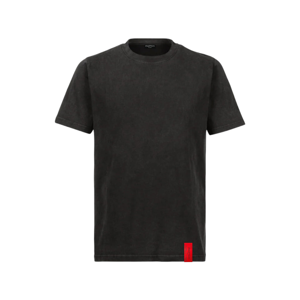 Men's Design T-Shirt Vintage Black Regular Fit Organic Cotton | PARTCH