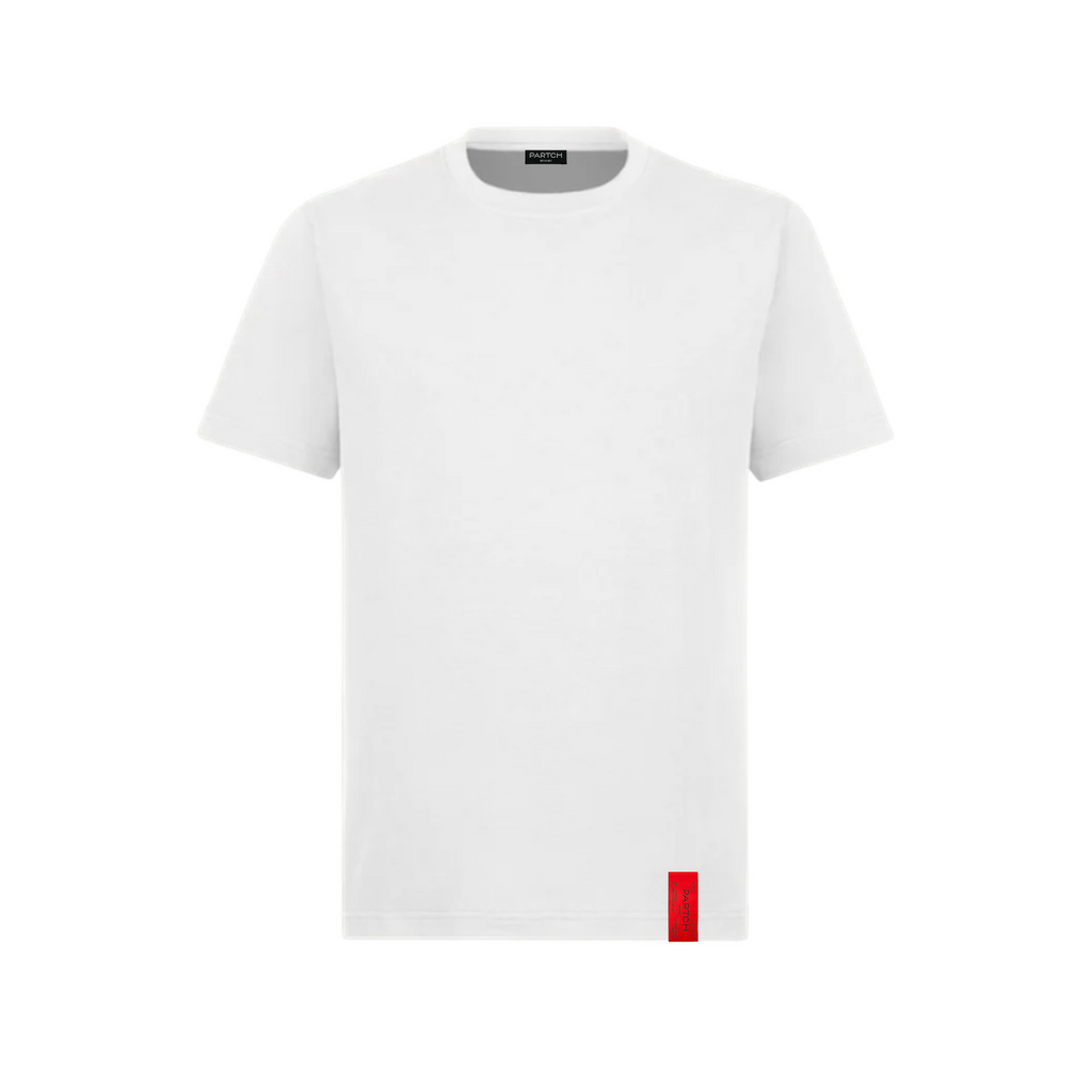 Men's Premium Regular Fit t-Shirt White Organic Coton | Partch 