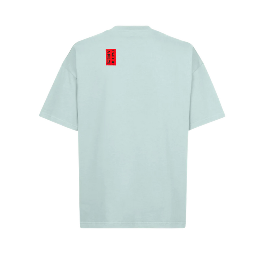 Partch Luxury Blank Oversized T-Shirt Arctic Blue Cotton | Must A-Piece Collection