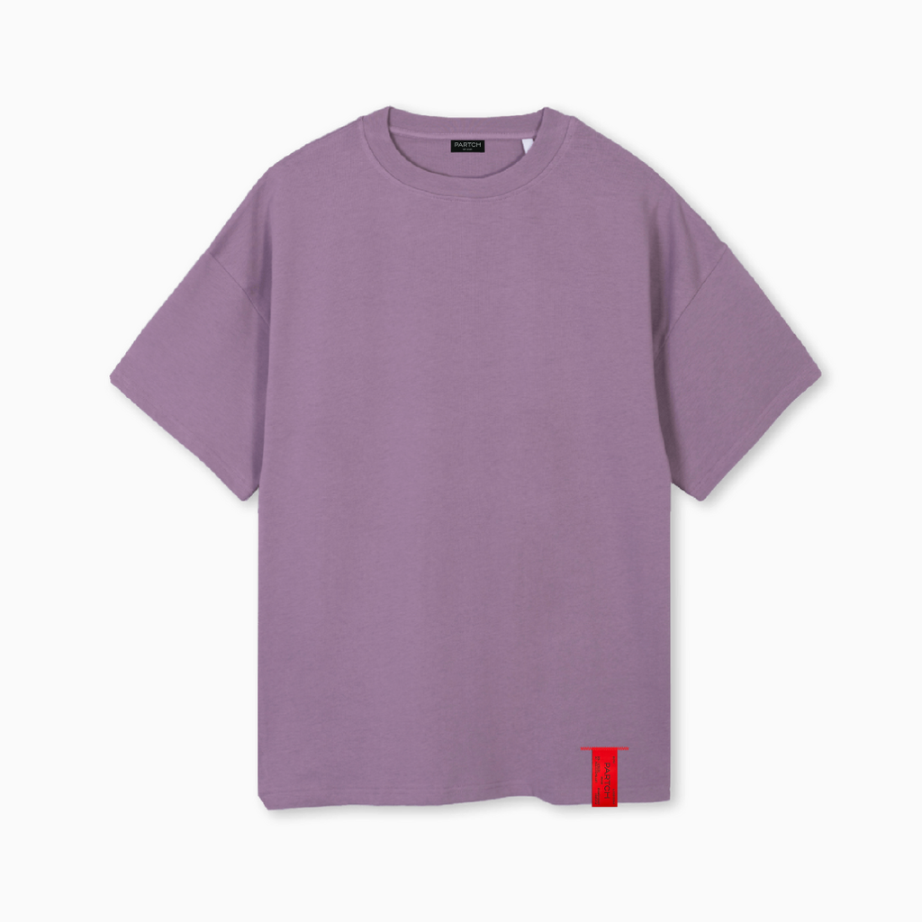 Partch Must Oversized T-Shirt in Purple | Solid Color