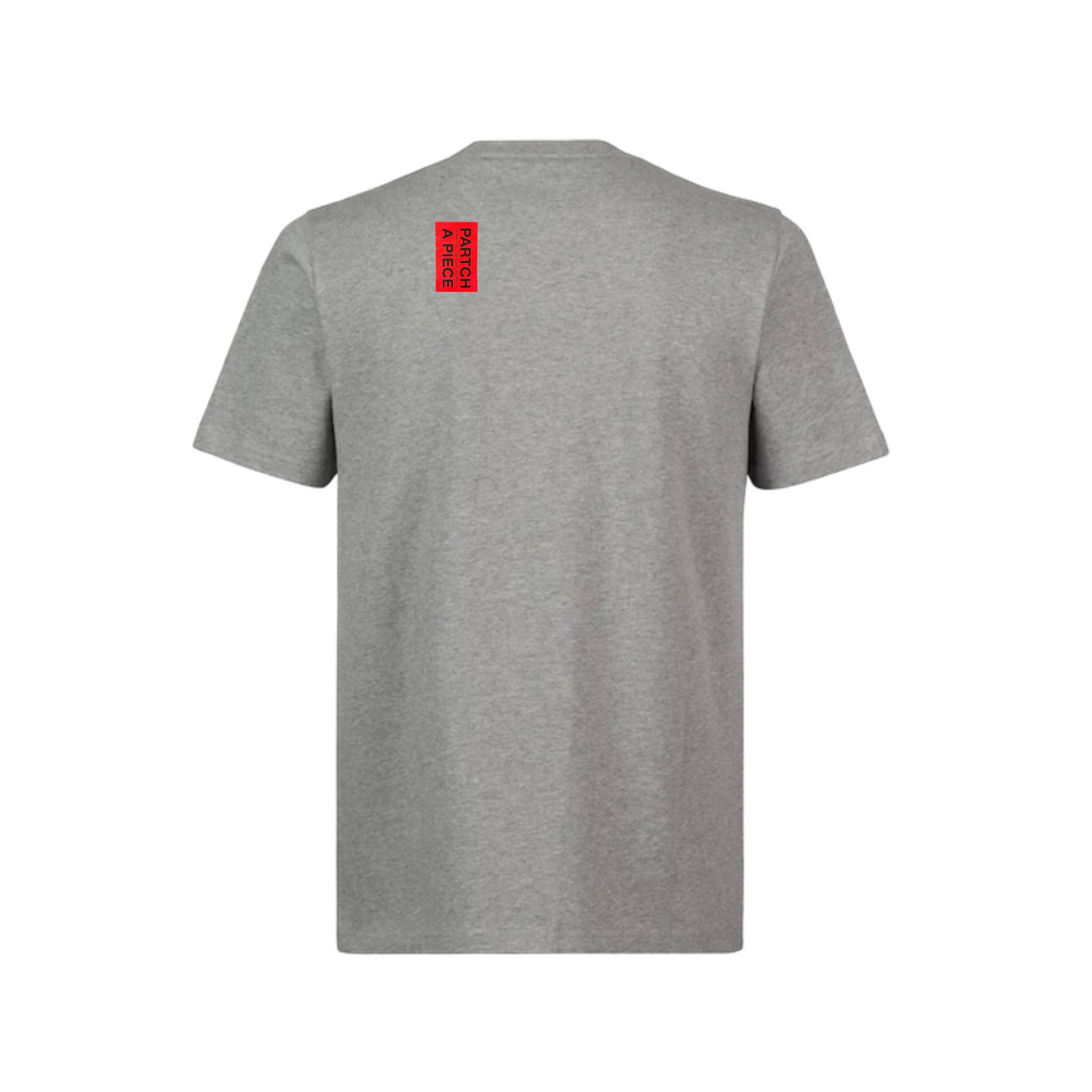 Designer T-Shirt Solid Grey Marl Cotton for Men | PARTCH