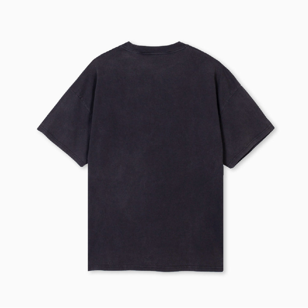 Partch Abstract Vintage Black T-Shirt Oversized Fit Heavyweight Jersey