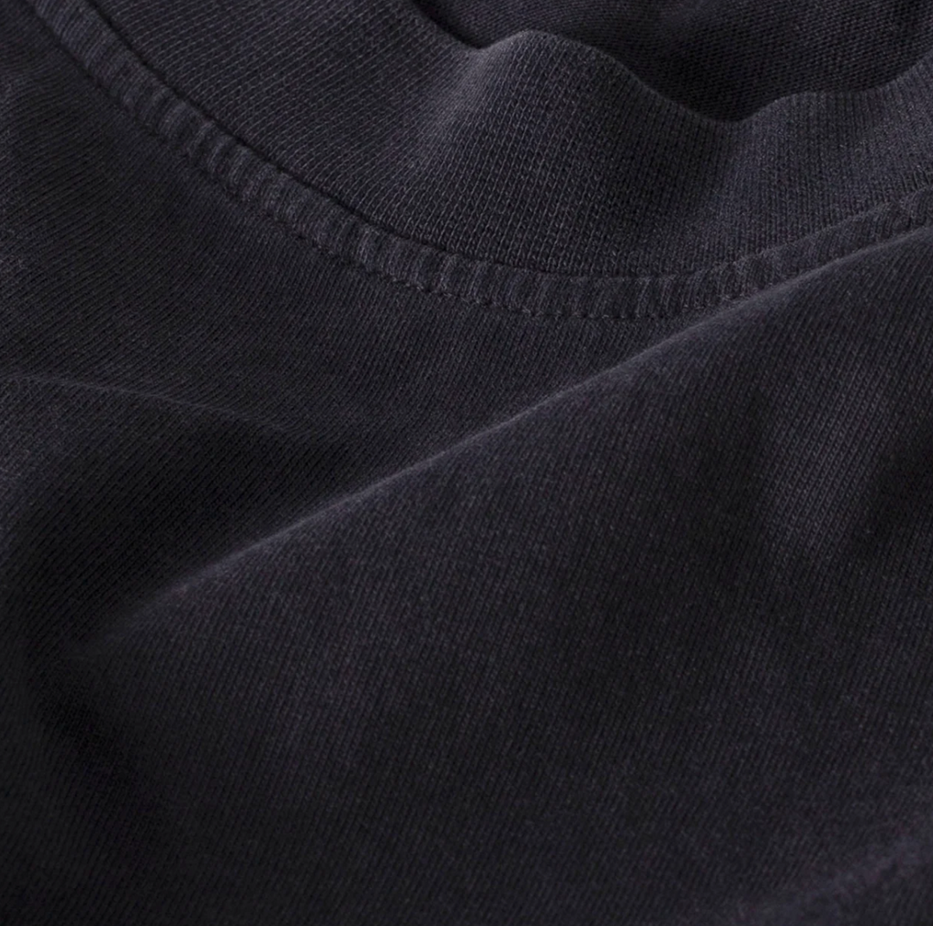 T-Shirt Vintage Black Solid Colors Cotton | PARTCH