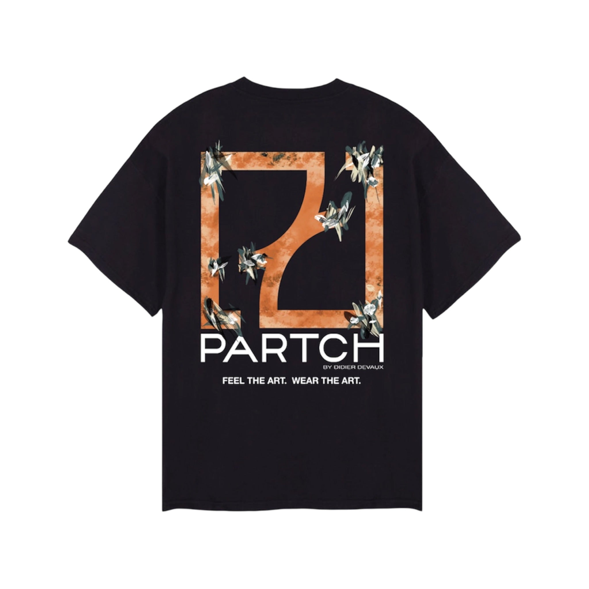 PARTCH Origo Art Luxury Oversized T-Shirt in Black | by Didier Devaux