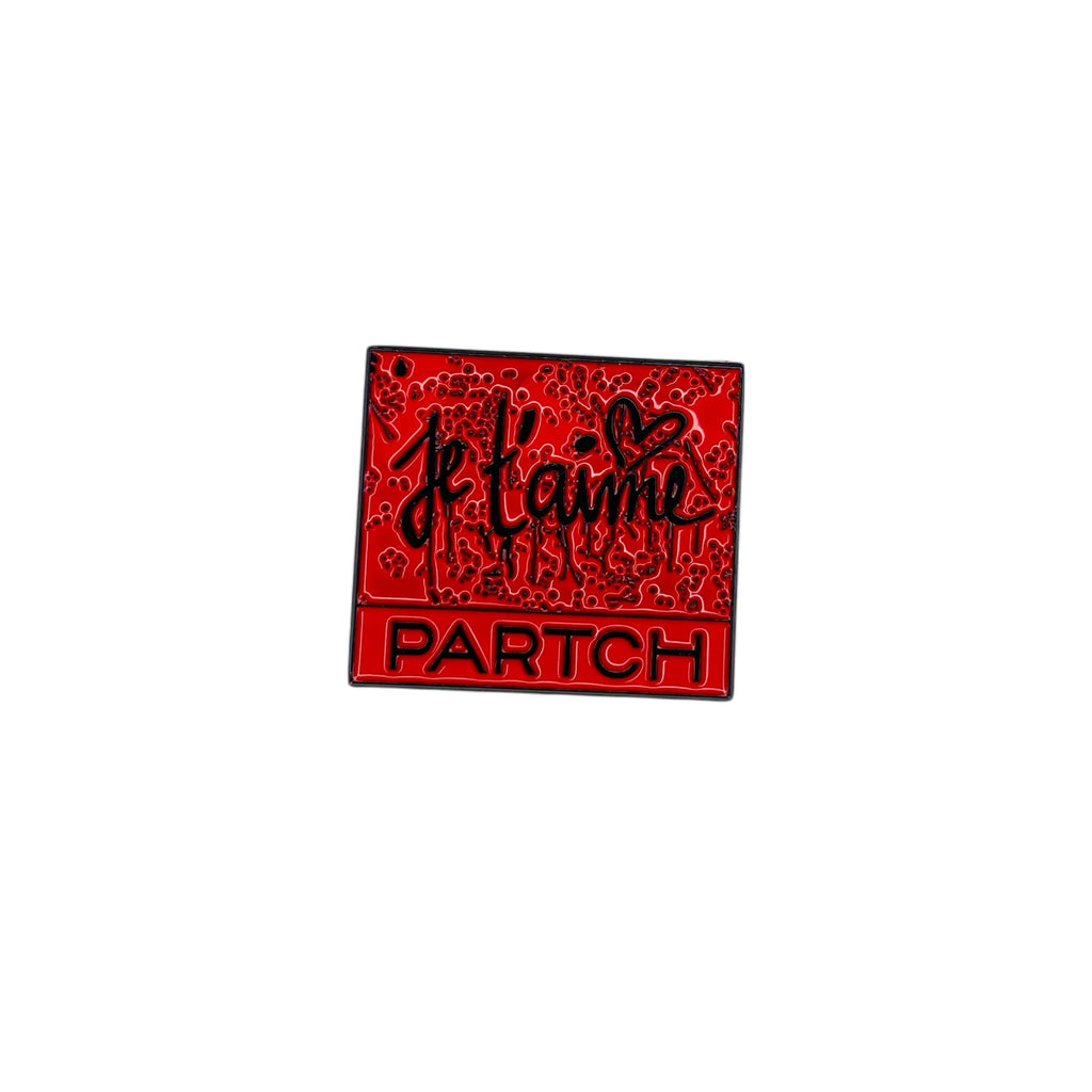 Partch Je t'Aime Pins Art Red Black 