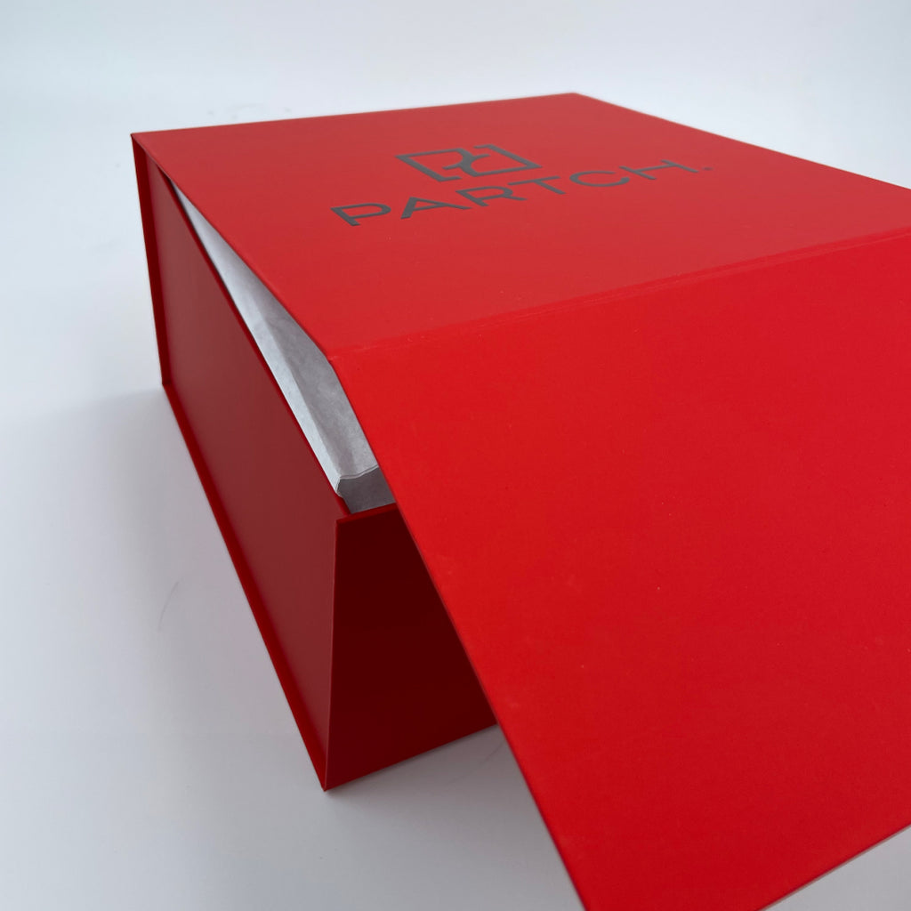 Red luxury packaging - PARTCH