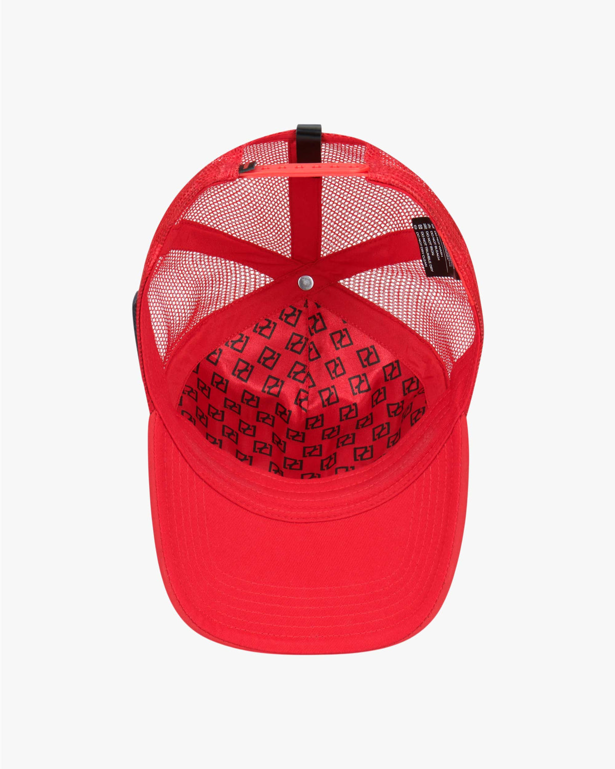 Luxury Cap Red Mesh Panel, Leather Accents, Premium Satin, Interchangeable Patches | PARTCH