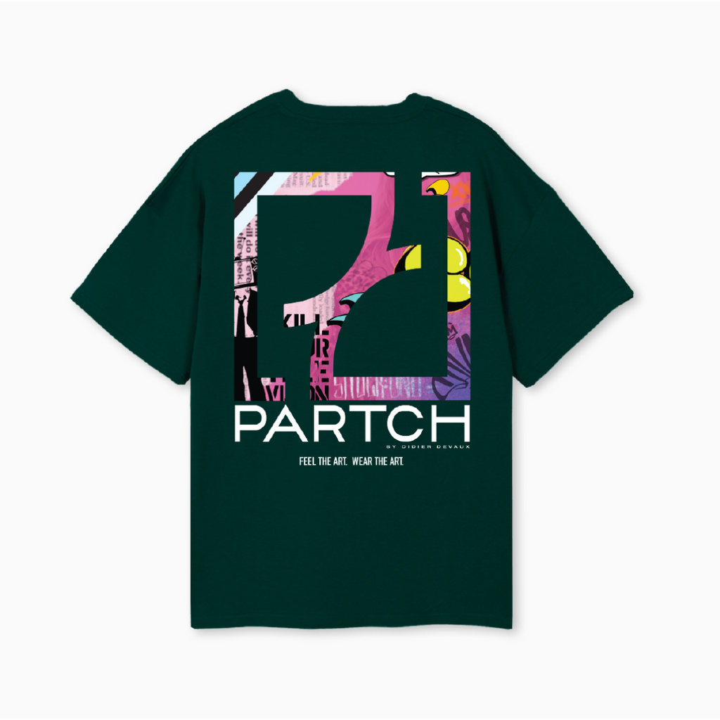 Partch Sense Graphic T-Shirt Oversized Fit in Green 