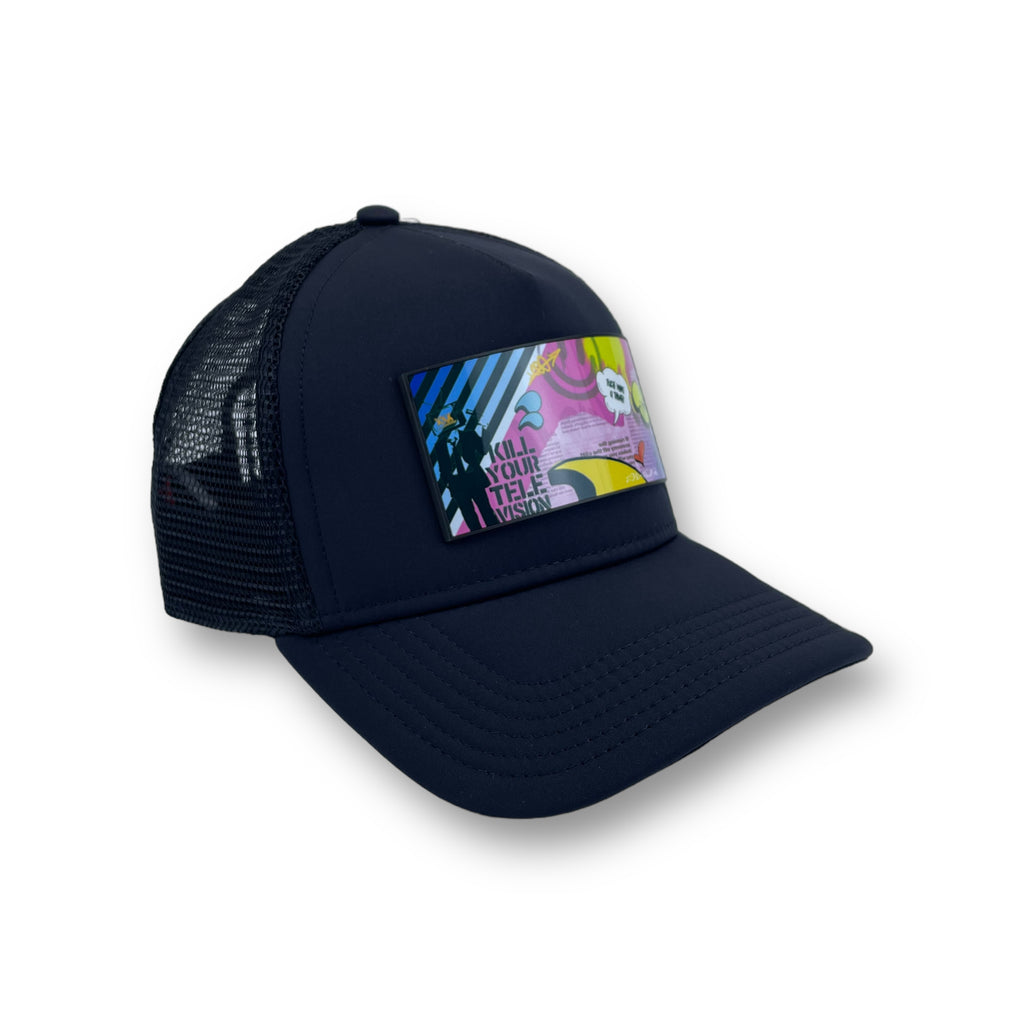 Partch Trucker Hat in Black with Art PARTCH-clip 