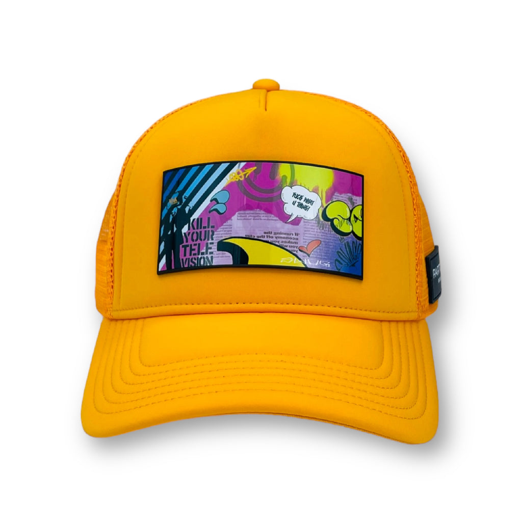 Partch Fashion Sense Yellow Trucker Hat