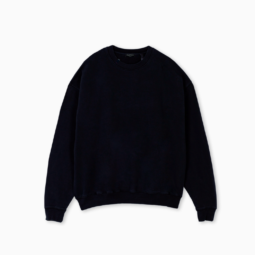 PARTCH Must Sweater Oversized Organic Cotton Black