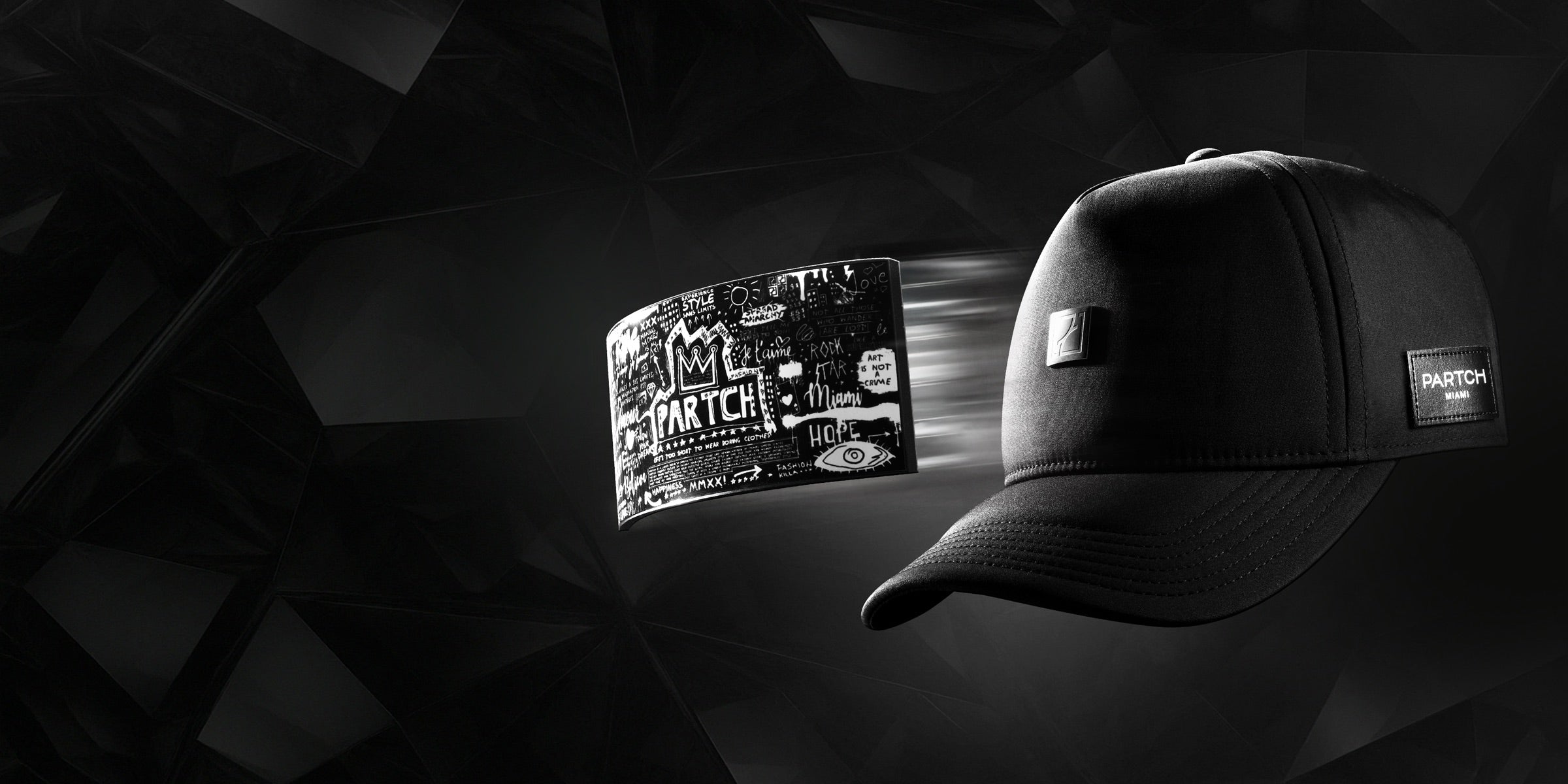 Luxury Trucker Hat with Exclusive Removable Partch-Clip | PARTCH by Didier Devaux