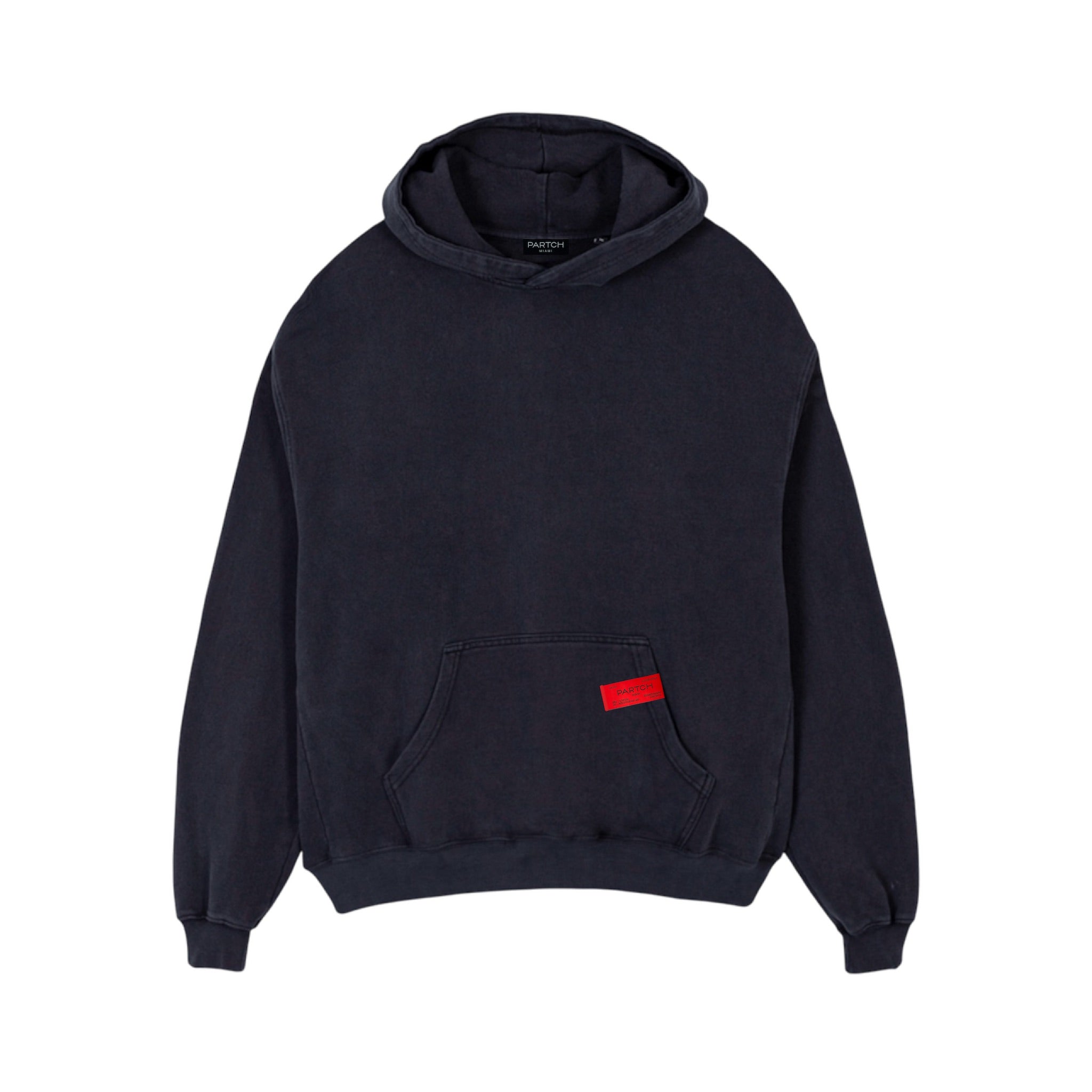 Men's Must Hoodie Oversized Fit Cotton Vintage Black | PARTCH