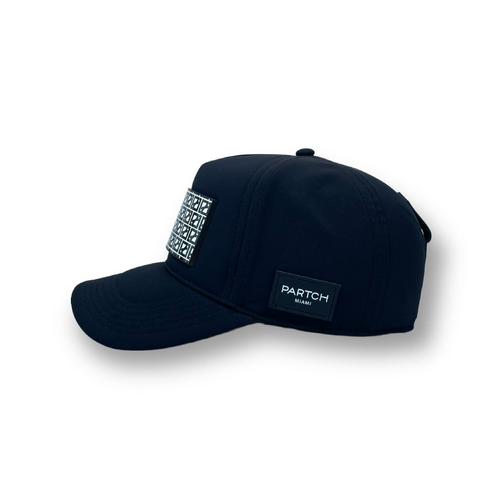 Black Trucker Hat in Black with Leather | PARTCH
