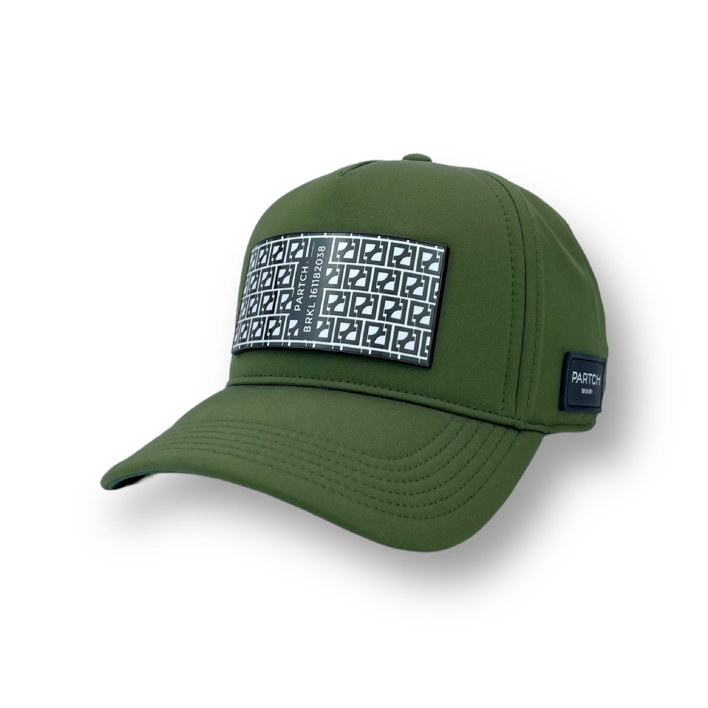 PARTCH BRKL Trucker Hat Kaki Full Fabric - Removable patch