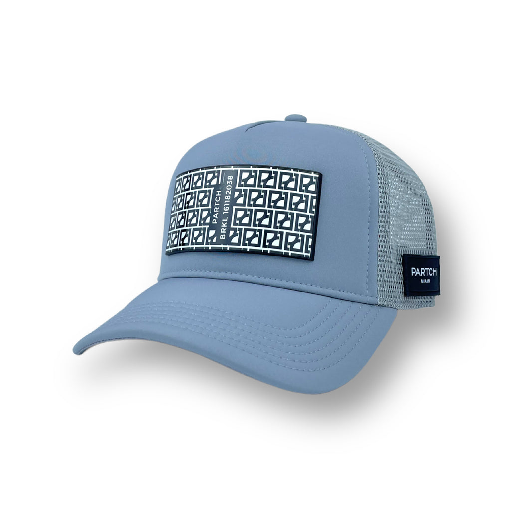 PARTCH Trucker Hat for Men in Grey | BRKL Logo 