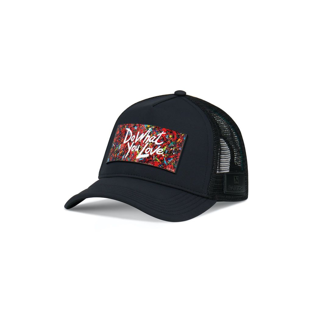 Partch Trucker Hat Black with PARTCH-Clip DWYL-B77 Front View