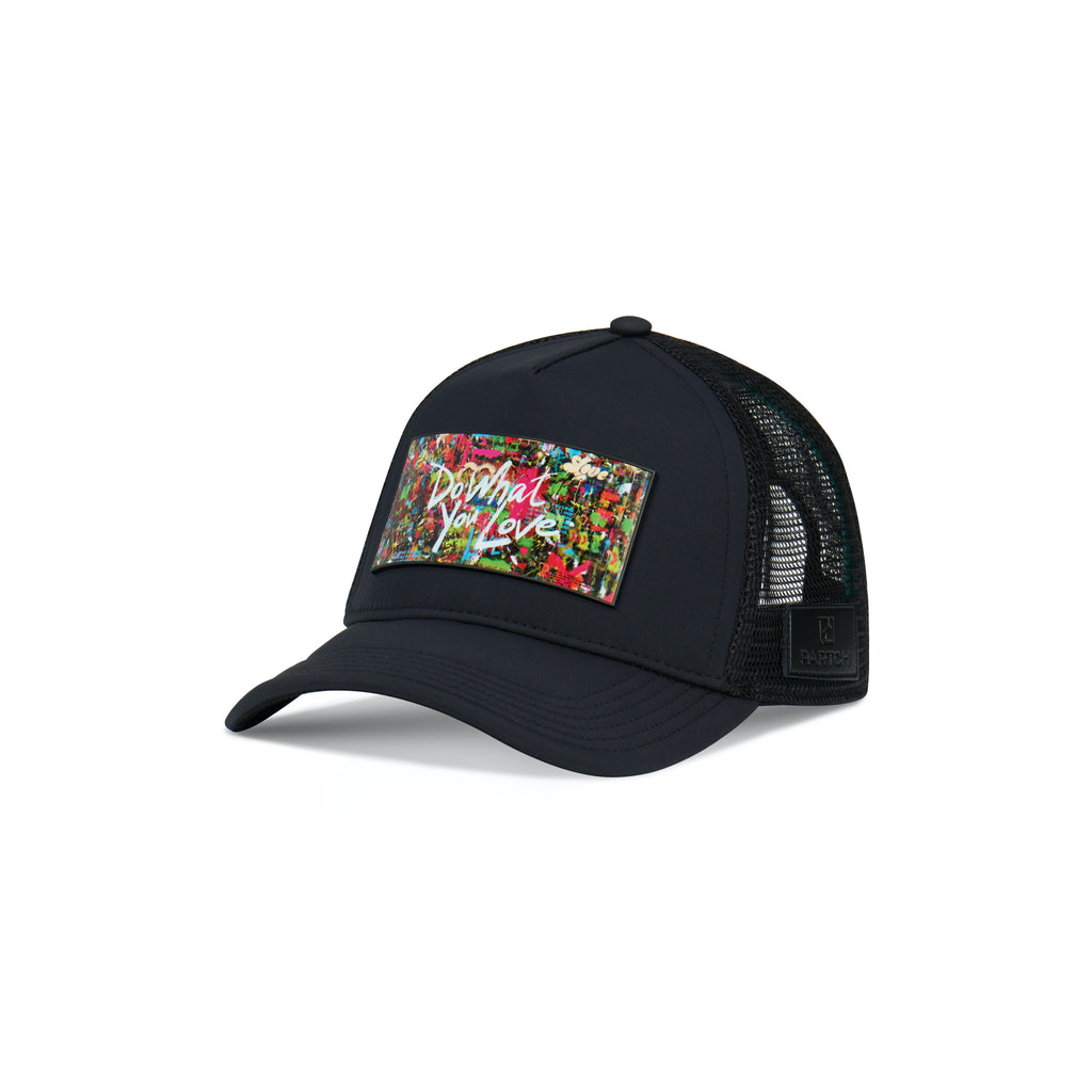 Partch Trucker Hat Black with PARTCH-Clip DWYL-G11 Front View