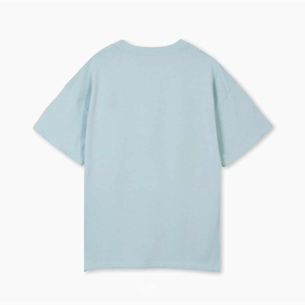 Partch Must T-Shirt Oversized Short Sleeves in Light Bleu, crafted Organic Cotton