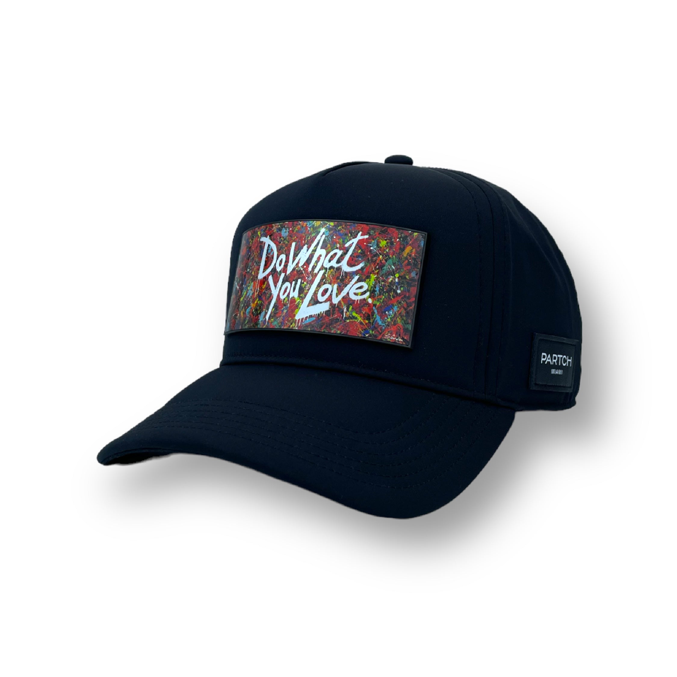 PARTCH Do What You Love interchangeable clip Trucker Hat Black