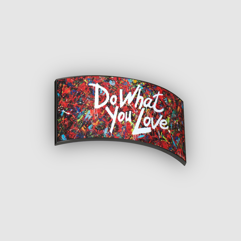 Partch-clip art do what you love art patch removable from the front of the cap