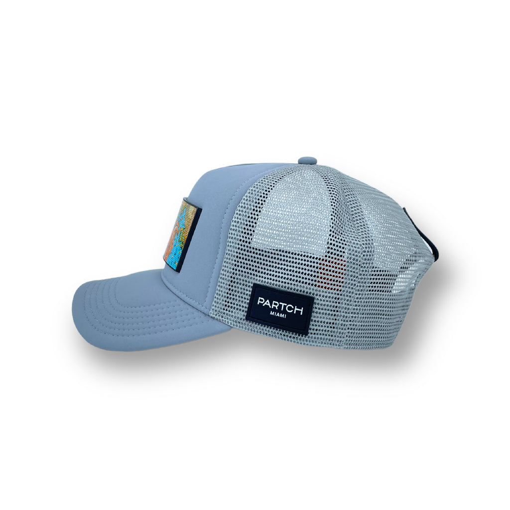 Partch Logo  Art Exsyt Spandex Hat in Grey for Men