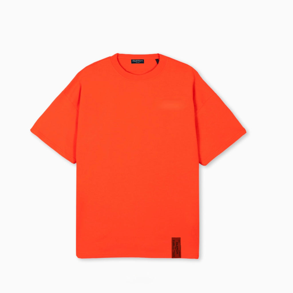 Orange T-Shirt Partch Oversized Fit Unisex