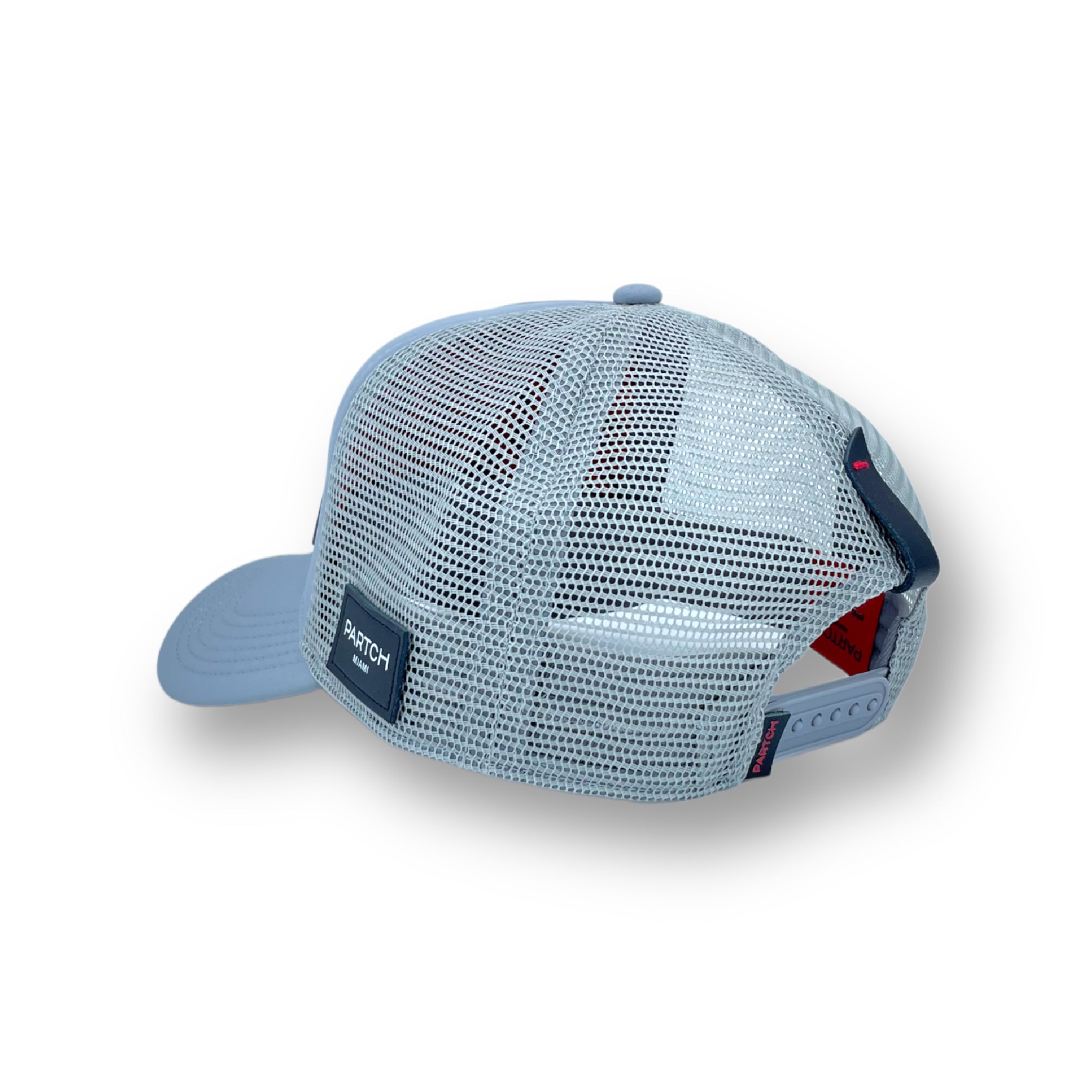 PARTCH fashion trucker hat grey Skull Art removable PARTCH-clip