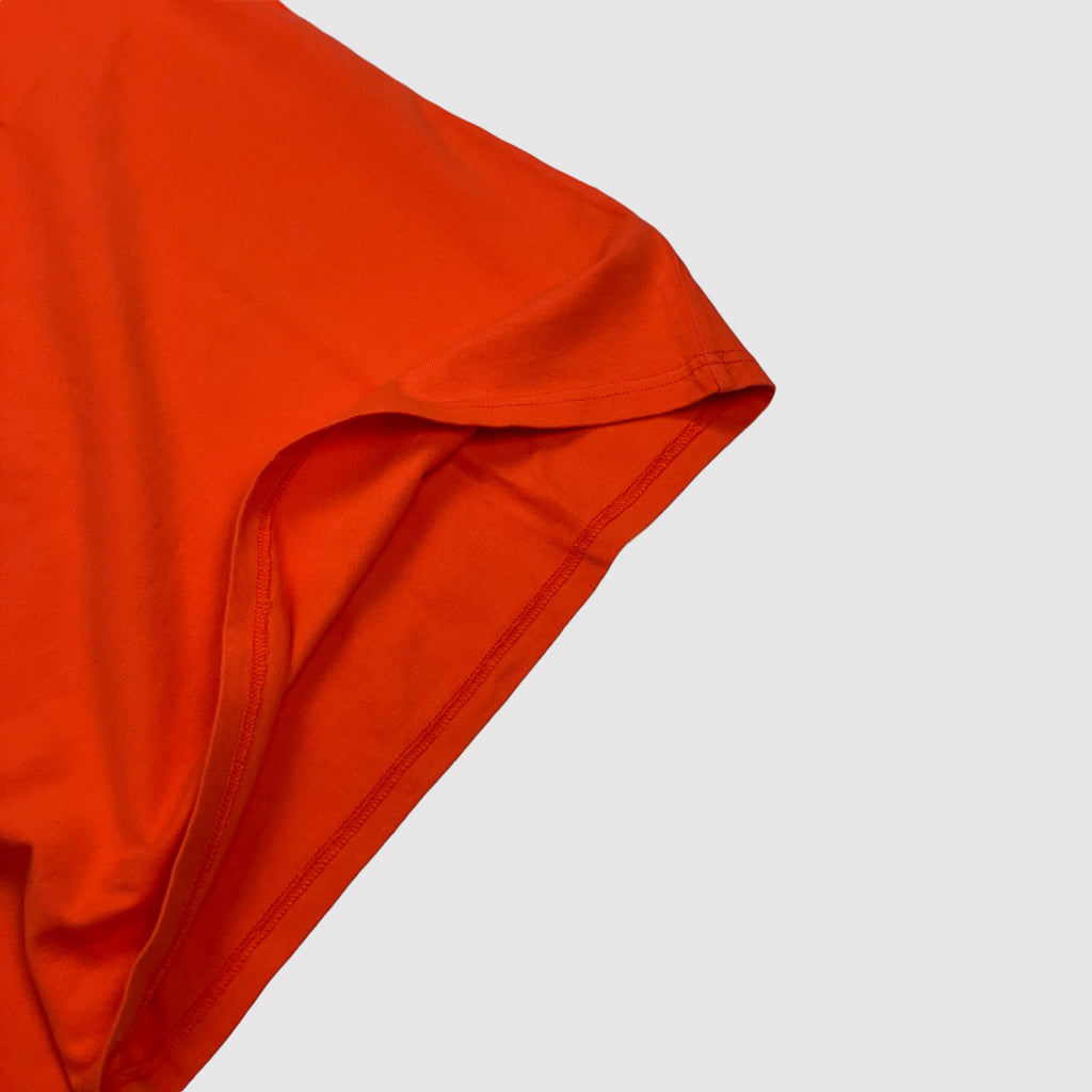 Partch view luxury finish orange short sleeves tee oversized fit unisex
