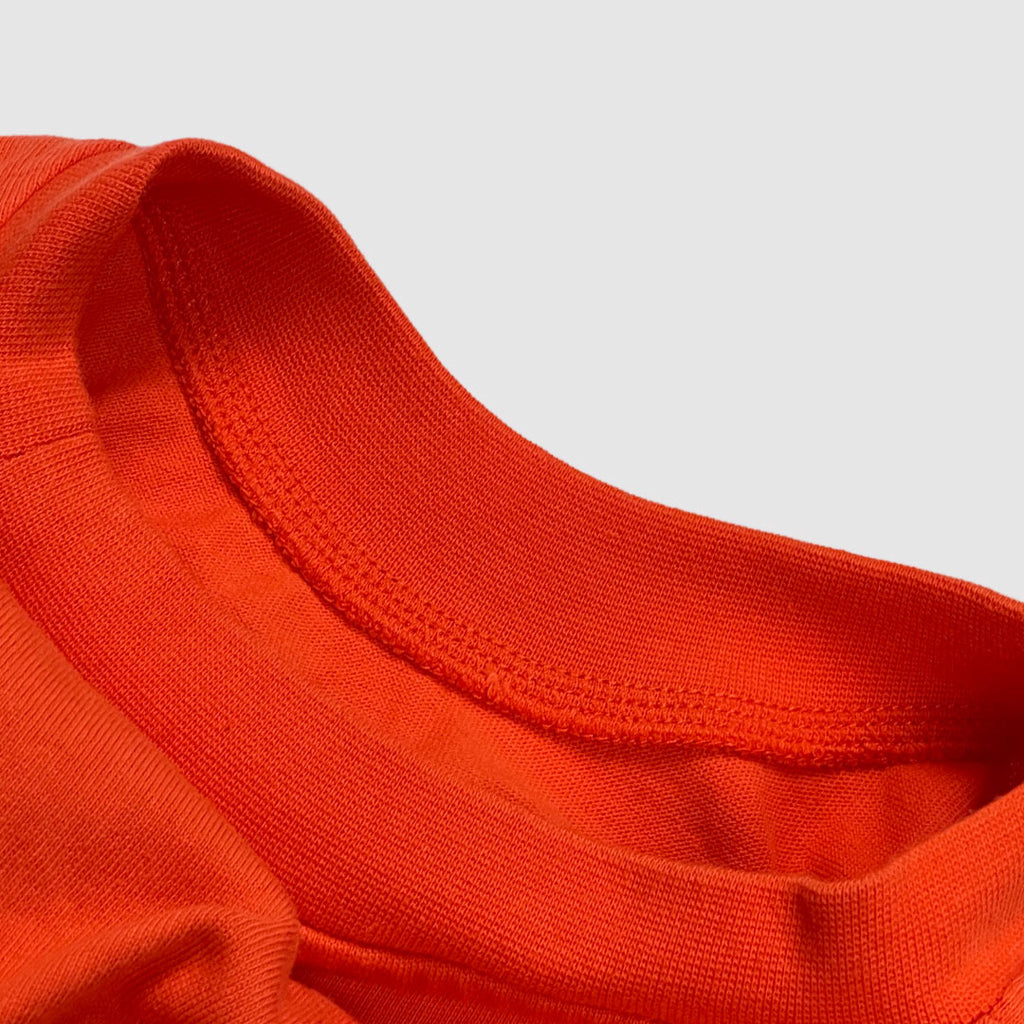 Partch t-shirt orange inside collar luxury organic cotton  | PARTCH