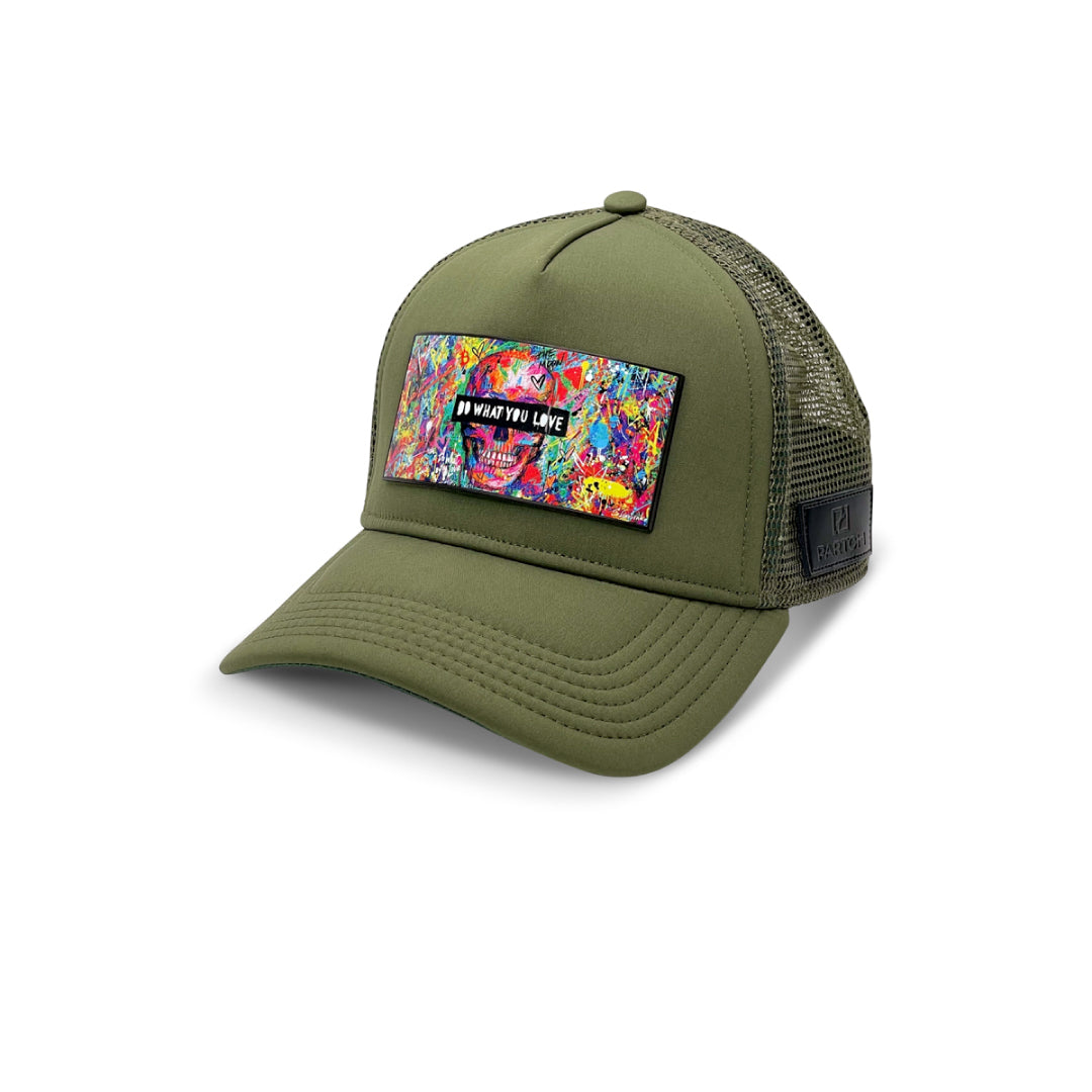Green Trucker Hat 5 Panels for Men | PARTCH