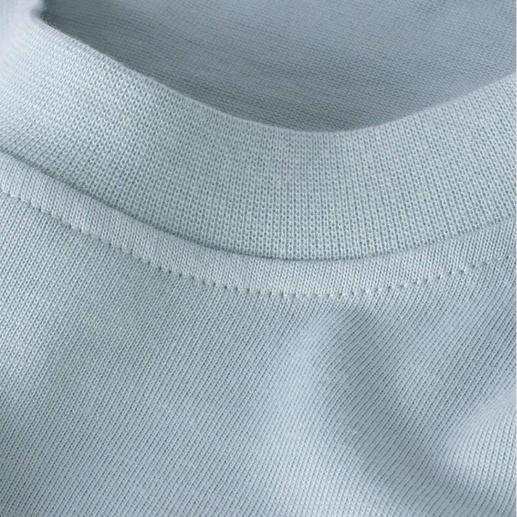 PARTCH Fashion T-shirt Organic Cotton Light Bleu Blank | Solid t-Shirts for Men
