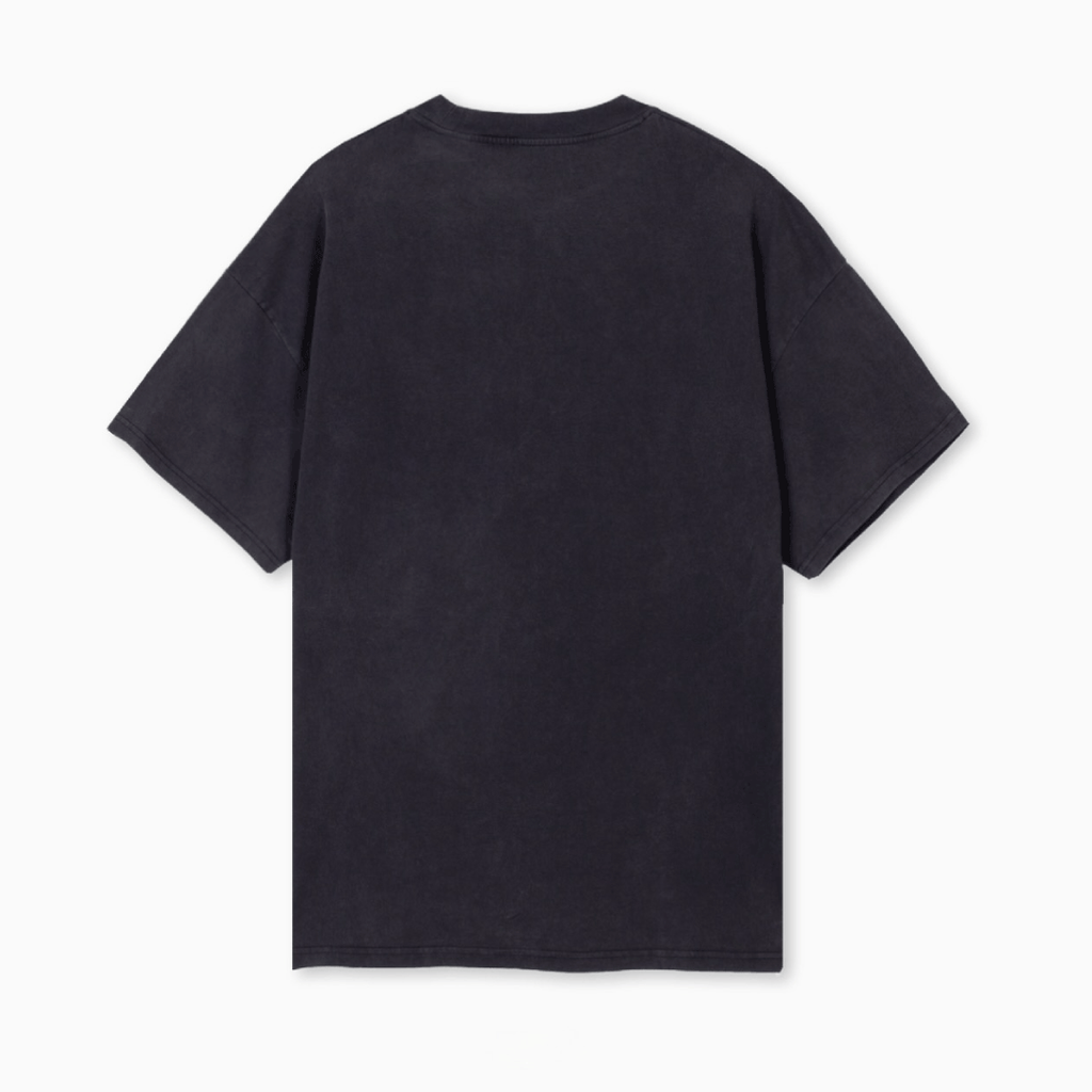 Vintage Black T-Shirt Oversized Unisex short sleeves organic cotton | For Men Partch