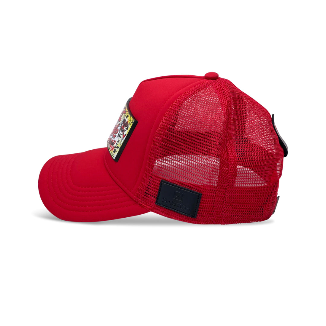 Partch - Do What You Love Trucker Hat in Red  & Yellow – High Fashion Men and Women Collection