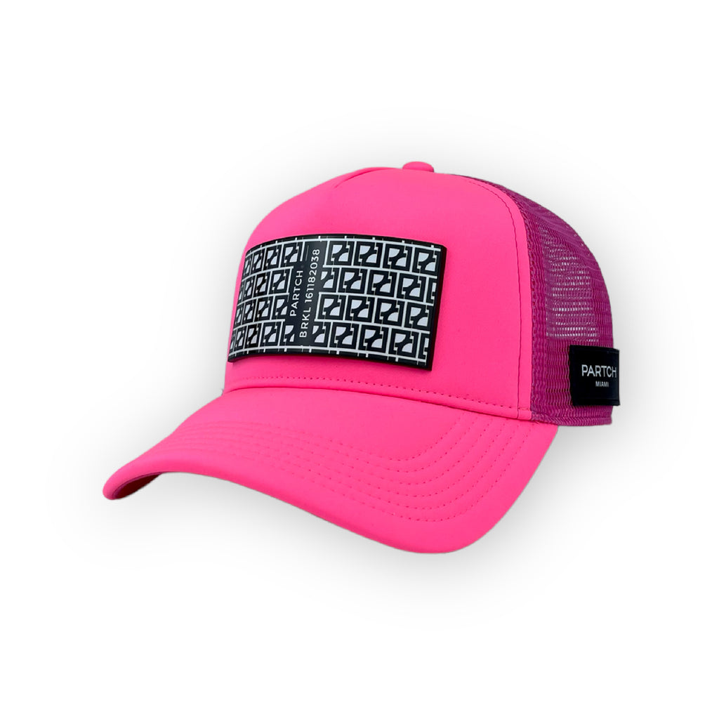 Partch pink brkl trucker hat snapback adjustable