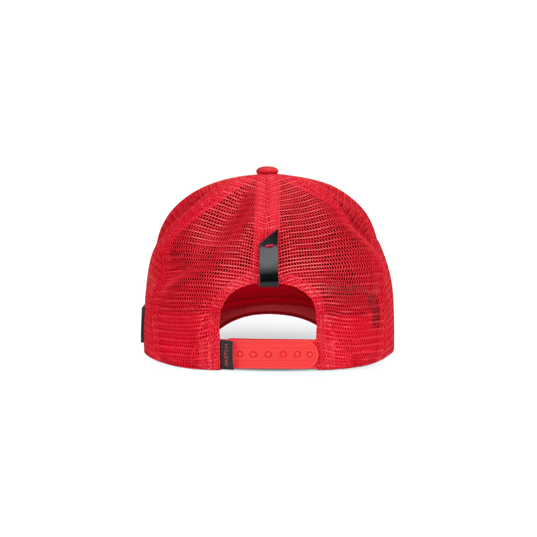 Men's Red Trucker Hat Partch Pop Love | Removable Partch
